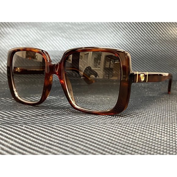 Gucci Havana Womens Square Sunglasses - Picture 1 of 5
